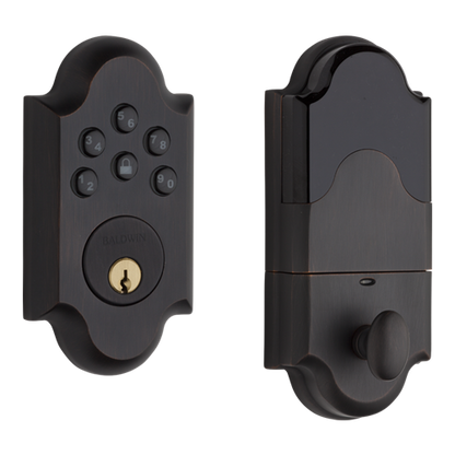 Baldwin Boulder Single Cylinder Keyless Deadbolt - Oil Rubbed Bronze