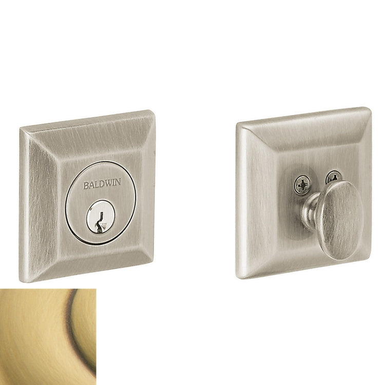Baldwin Estate 8254 - Satin Brass & Brown