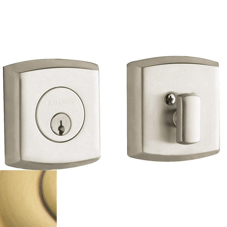 Baldwin Estate 8285 - Satin Brass & Brown