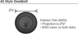 Emtek Wrought Steel Style #2 Double Cylinder Deadbolt