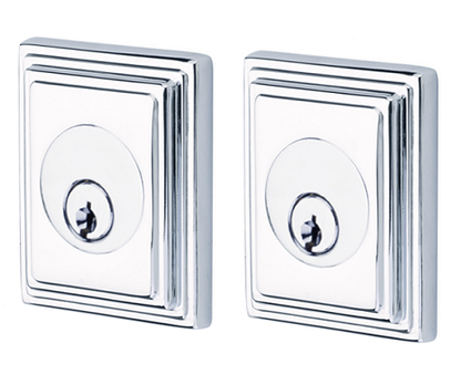 Emtek Wilshire Double Cylinder Deadbolt - Polished Chrome