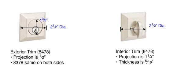 Emtek Quincy Deadbolt Measurements