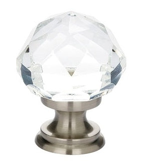 Emtek Diamond 1 Inch Cabinet Knob Satin Nickel