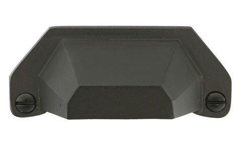 Emtek Bronze 4 Inch Bin Pull Flat Black