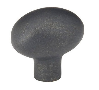 Emtek Sandcast Bronze Egg 1 Inch Cabinet Knob in Medium Bronze