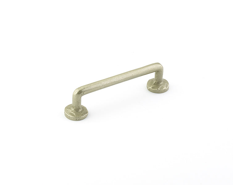  Emtek 3 1/2 Inch Bronze Rod Cabinet Pull Tumbled White Bronze