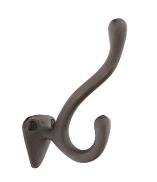 Emtek Sandcast Bronze Robe Hook