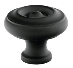 Emtek Waverly 1-1/4 Inch Cabinet Knob Flat Black