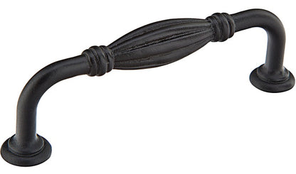 Emtek Bronze Fluted 8 Inch C-to-C Fixed Pull