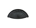 Emtek Bronze Fluted 3 Inch C To C Bin Pull Flat Black
