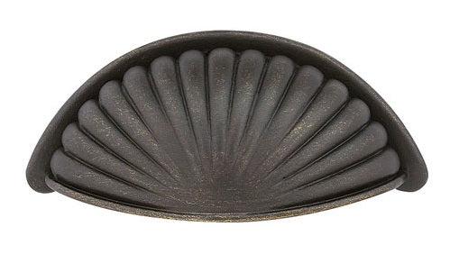 Emtek Bronze Fluted 4 Inch C to C Bin Pull
