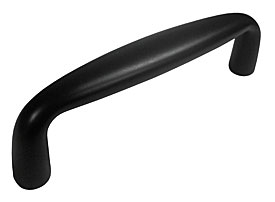 Emtek 3 Inch Brass Orbit Pull flat black