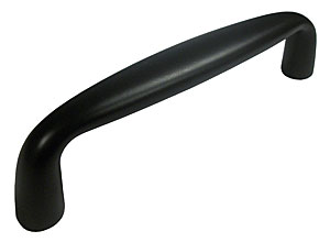 Emtek 6 Inch Brass Orbit Pull flat black