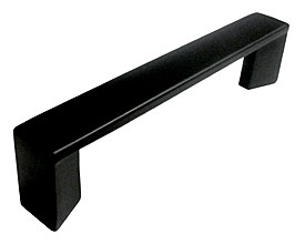 Emtek 3 Inch Brass Trinity Pull flat black