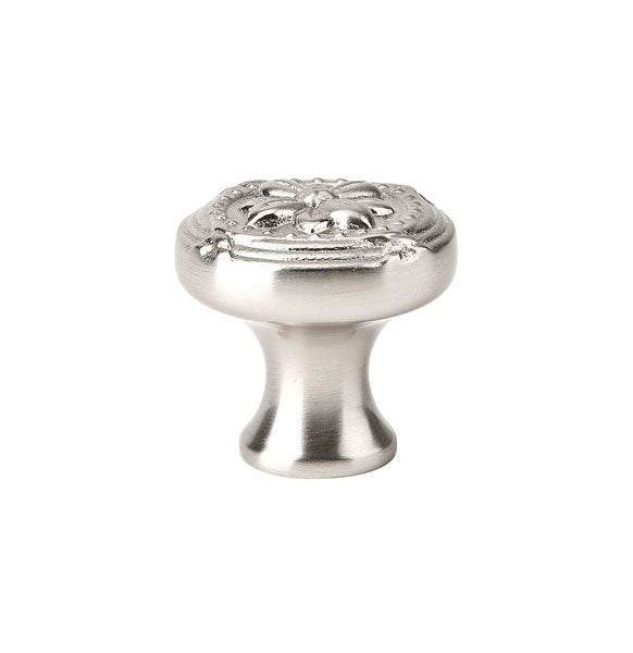 Emtek Ribbon And Reed 1 3/4 Inch Cabinet Knob Satin Nickel