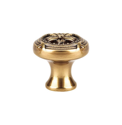 Emtek Ribbon And Reed 1 3/4 Inch Cabinet Knob French Antique
