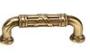 Emtek 6 Inch Ribbon And Reed Fixed Drawer Pull French Antique