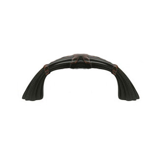 Emtek 10 Inch Ribbon And Reed Cabinet Pull Oil Rubbed Bronze