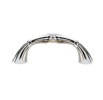 Emtek 10 Inch Ribbon And Reed Cabinet Pull Polished Chrome