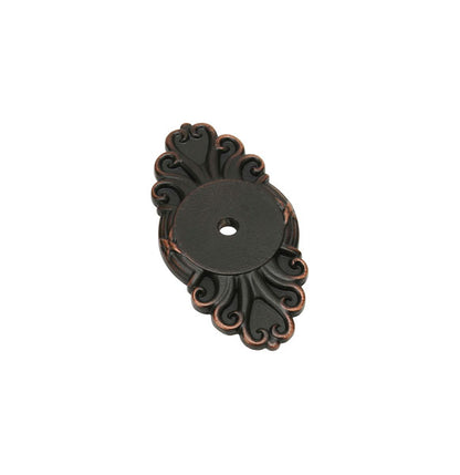 Emtek Ribbon and Reed Backplate For Cabinet Knob Oil Rubbed Bronze