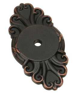 Emtek Ribbon & Reed Backplate for Cabinet Knobs
