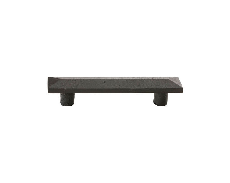Emtek 6 Inch Bronze Pyramid Cabinet Pull Flat Black