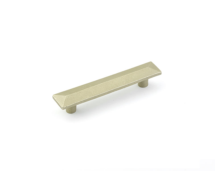 Emtek 3 1/2 Inch Bronze Pyramid Cabinet Pull Tumbled White Bronze