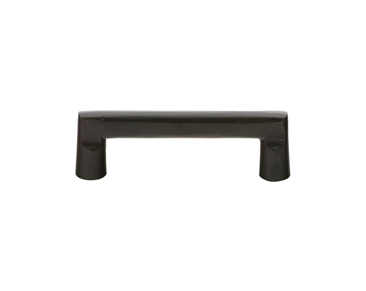 Emtek 8 Inch Bronze Rail Cabinet Pull Flat Black