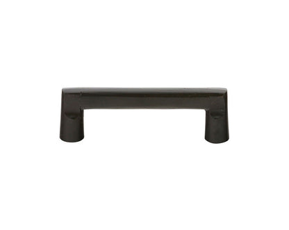 Emtek 4 Inch Bronze Rail Cabinet Pull Flat Black