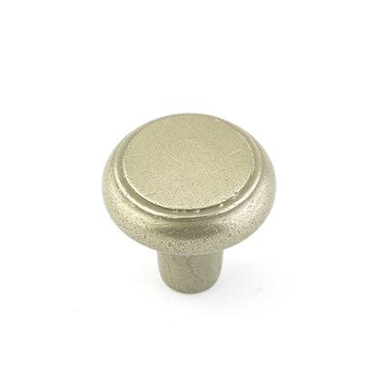 Emtek Sandcast Bronze Barn Knob - Tumbled White Bronze