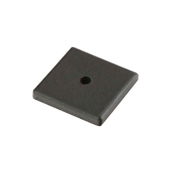 Emtek Square Backplate For Cabinet Knobs Flat Black