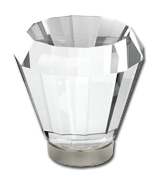 Emtek Brookmont 1 1/4 Inch Clear Cabinet Knob