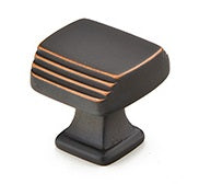 Emtek Art Deco 1-1/4 Inch Cabinet Knob OIl Rubbed Bronze