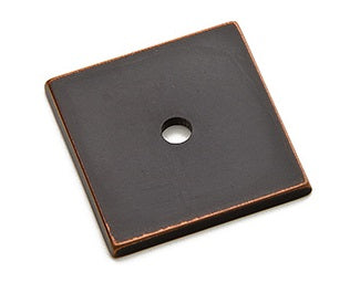 Emtek Art Deco Square Backplate for Cabinet Knobs
