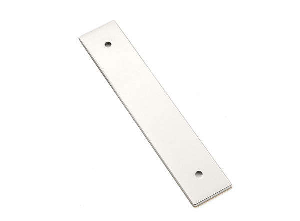 Art Deco Rectangular Backplate - Polished Nickel