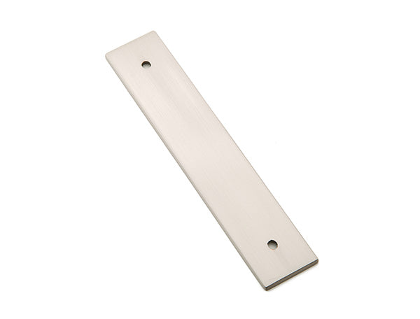 Art Deco Rectangular Backplate - Satin Nickel
