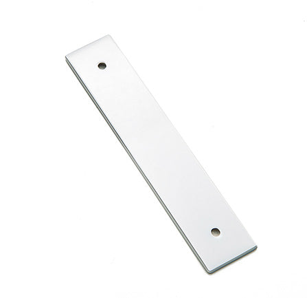 Art Deco Rectangular Backplate - Polished Chrome