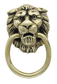 Amerock 1-1/4 Inch Lion Head Ring Pull In Antique English