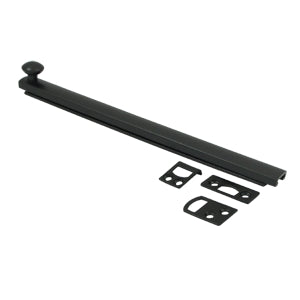 Deltana 8 Inch Concealed Screw Bolt - Flat Black