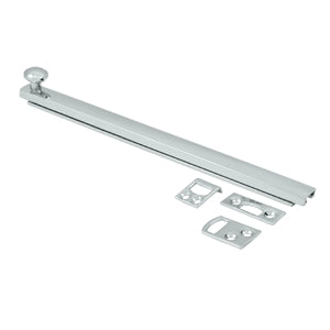 Deltana 8 Inch Concealed Screw Bolt - Polished Chrome