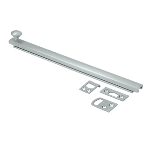 Deltana 8 Inch Concealed Screw Bolt - Brushed Chrome
