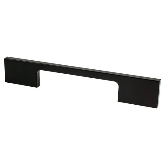 Berenson Contemporary Advantage Two 96mm CC Matte Black Rectangle Pull