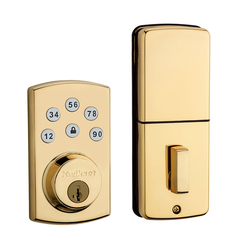 Kwikset 907-2 Keyless Deadbolt - Polished Brass