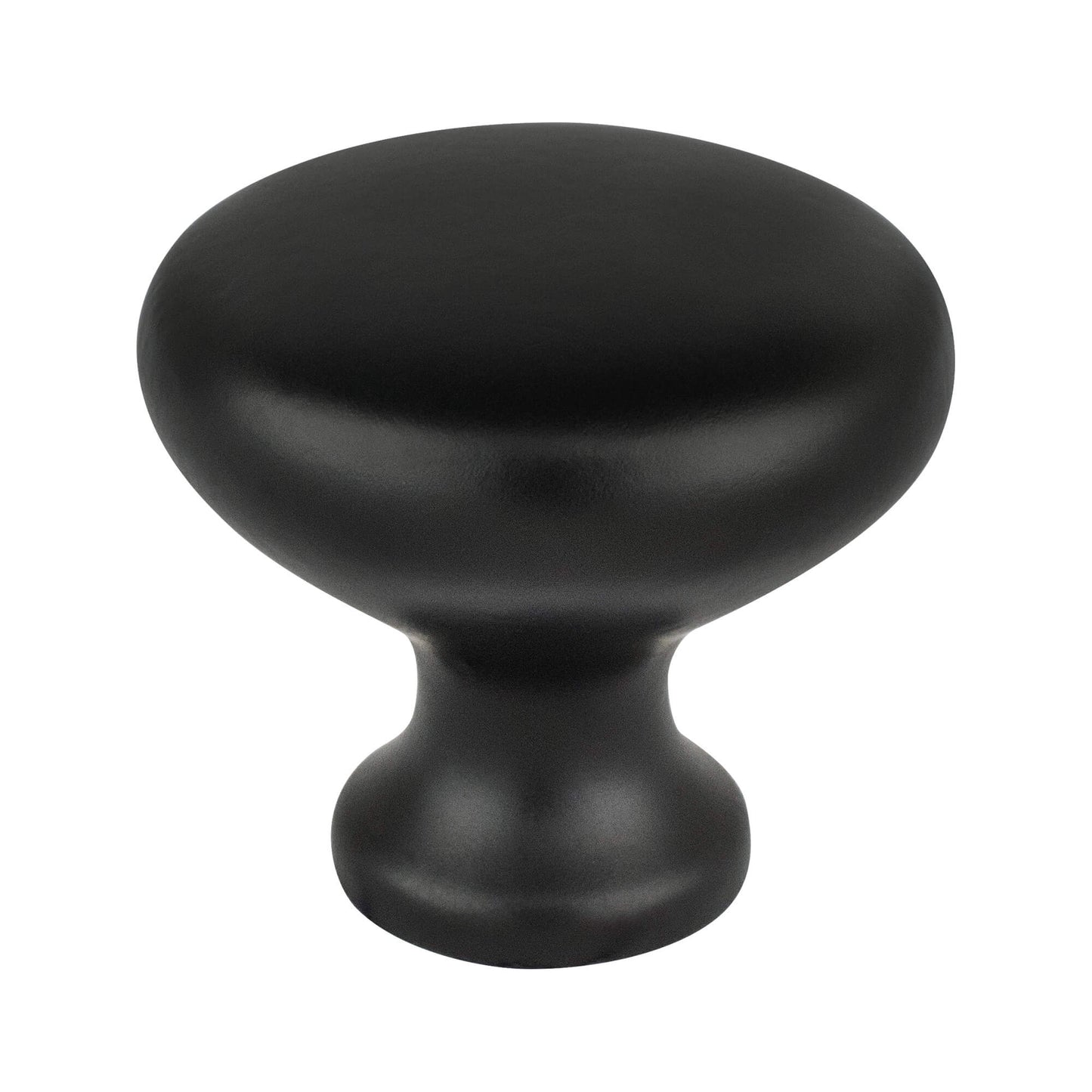 Berenson Traditional Advantage Four Matte Black Mushroom Knob