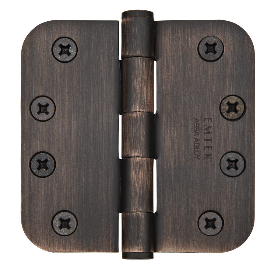 Emtek 4 Inch Steel Heavy Duty Door Hinges With 5/8 Inch Round Corners
