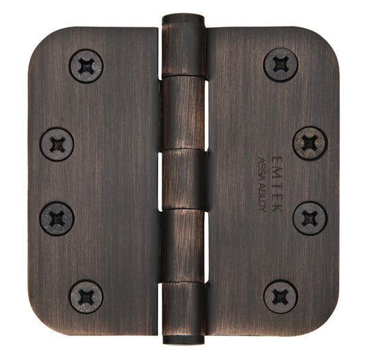 Emtek 4 Inch Steel Heavy Duty Door Hinges With 5/8 Inch Round Corners