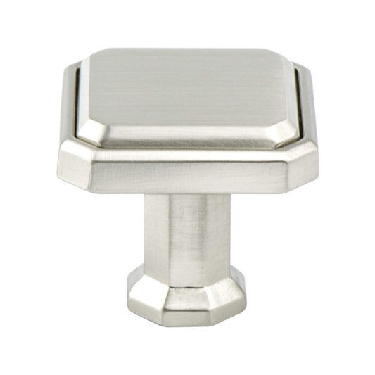 Berenson Harmony Knob 1-3/16 Inch Dia Brushed Nickel