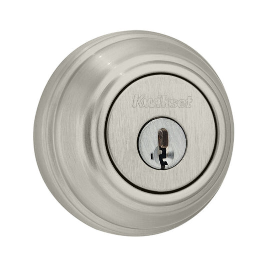 Kwikset Single Cylinder Deadbolt - Satin Nickel Shown