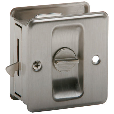 Schlage Privacy Pocket Door Lock Satin Nickel