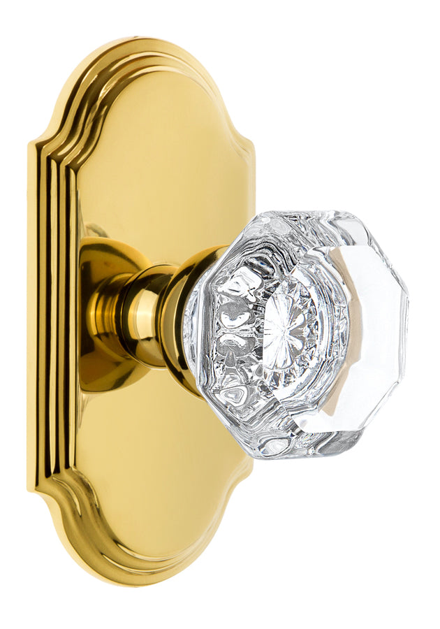 Grandeur Arc Plate with Chambord Crystal Knob